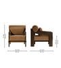 Marlow Lounge Chair In Light Brown Color
