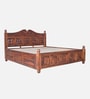 Marlow Sheesham Wood King Size Bed in Honey Oak Finish With Box Storage
