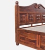 Marlow Sheesham Wood King Size Bed in Honey Oak Finish With Box Storage