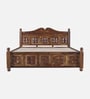 Marlow Sheesham Wood King Size Bed in Provincial Teak Finish With Box Storage