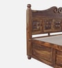 Marlow Sheesham Wood King Size Bed in Provincial Teak Finish With Box Storage