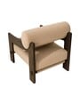 Marlow Sheesham Wood Lounge Chair In Beige Color