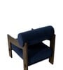 Marlow Sheesham Wood Lounge Chair In Dark Blue Color