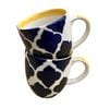 Maroccon Blue Ceramic  (Set Of 6) Tea Cup