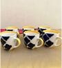 Maroccon Blue Ceramic  (Set Of 6) Tea Cup