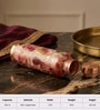 Maroon & Gold Leaf Copper Bottle