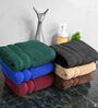 Multicolor Cotton Solid 550 GSM 6 Pcs Hand Towels