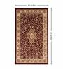 Maroon  Traditional 4 ft x6 ft Carpet