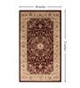 Maroon  Traditional 4 ft x6 ft Carpet