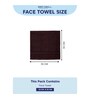Maroon 100% Cotton 400 Gsm Face Towel 4 Pc