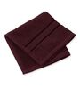 Maroon 100% Cotton 400 Gsm Face Towel 4 Pc