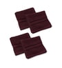 Maroon 100% Cotton 400 Gsm Face Towel 4 Pc