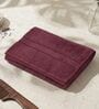 Maroon 100% Cotton 525 Gsm Bath Towel