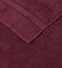 Maroon 100% Cotton 525 Gsm Bath Towel