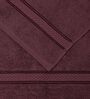 Maroon 100% Cotton 525 Gsm Hand Towel