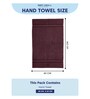 Maroon 100% Cotton 525 Gsm Hand Towel