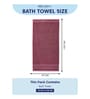 Maroon 100% Cotton 630 Gsm Bath Towel