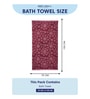 Maroon 100% Cotton 630 Gsm Bath Towel
