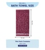 Maroon 100% Cotton 630 Gsm Bath Towel