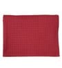 Maroon Solid 500 TC 100% Cotton Double Bed Cover