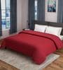 Maroon Solid 500 TC 100% Cotton Double Bed Cover