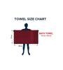 Maroon 100% Cotton Solid 650 GSM 2 Pcs Bath Towels