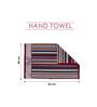 Maroon 100% Cotton Patterned 650 GSM Hand Towel