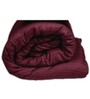 Maroon 100% Cotton 400 Heavy Winter Single Bed Comforter