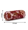 Maroon 120 GSM Raising 8 Piece Diwan Set