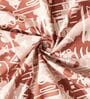 Maroon 144TC Cotton Flat Super King Bedsheet with 2 Pillow Covers