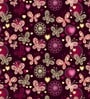 Maroon 180 TC Floral Cotton Single Bedsheet Pillow covers