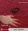 Maroon Microfiber 40x60 cm Anti-Skid Bathroom Mat