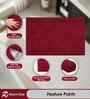 Maroon Microfiber 40x60 cm Anti-Skid Bathroom Mat