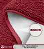 Maroon Microfiber 40x60 cm Anti-Skid Bathroom Mat