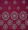 Maroon 240 TC Cotton Blend 8 Pcs Diwan Set