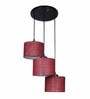 Maroon 3 Light Jute Cluster Hanging Light