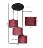 Maroon 3 Light Jute Cluster Hanging Light