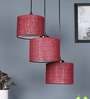 Maroon 3 Light Jute Cluster Hanging Light