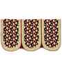 Maroon 5 Seater Polka Dot 10Pcs Sofa Covers