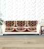 Maroon 5 Seater Polka Dot 10Pcs Sofa Covers