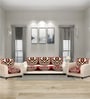 Maroon 5 Seater Checkered 10Pcs Sofa Covers