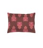Maroon Abstract 150 TC Cotton Single Bed Sized Bed Sheets With 1 Pillow Cover