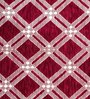 Maroon Abstract Chenille  16 X 16 Inches Cushion Cover (Set of 5)