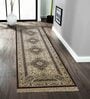 Maroon and Beige Persian 2x3 Feet Machine Made Runner