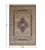 Maroon and Beige Persian 3x5 Feet Machine Made Carpet