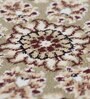 Maroon and Beige Persian 3x5 Feet Machine Made Carpet