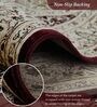 Maroon and Beige Persian 5x7 Feet Machine Made Carpet