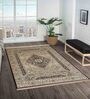 Maroon and Beige Persian 5x7 Feet Machine Made Carpet