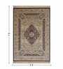 Maroon and Beige Persian 5x7 Feet Machine Made Carpet