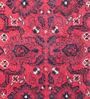 Maroon and Black Persian 3x5 Feet Machine Made Carpet